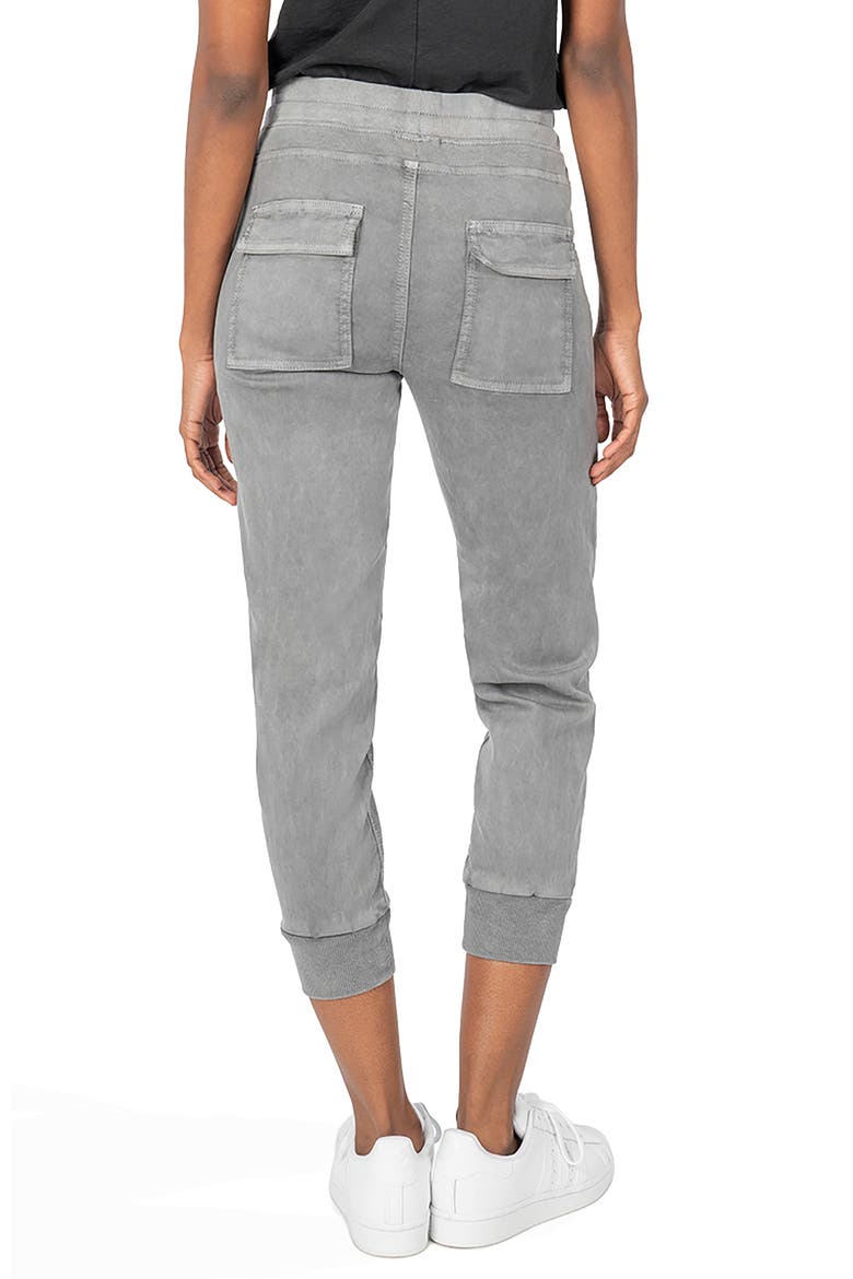 KUT from the Kloth Mirabella Crop Joggers, Alternate, color, GREY/ GREY