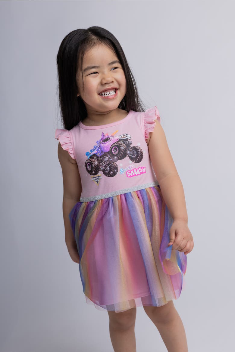 Sparkle Smash Tutu Dress, Alternate, color, Sparkle Smash Pink