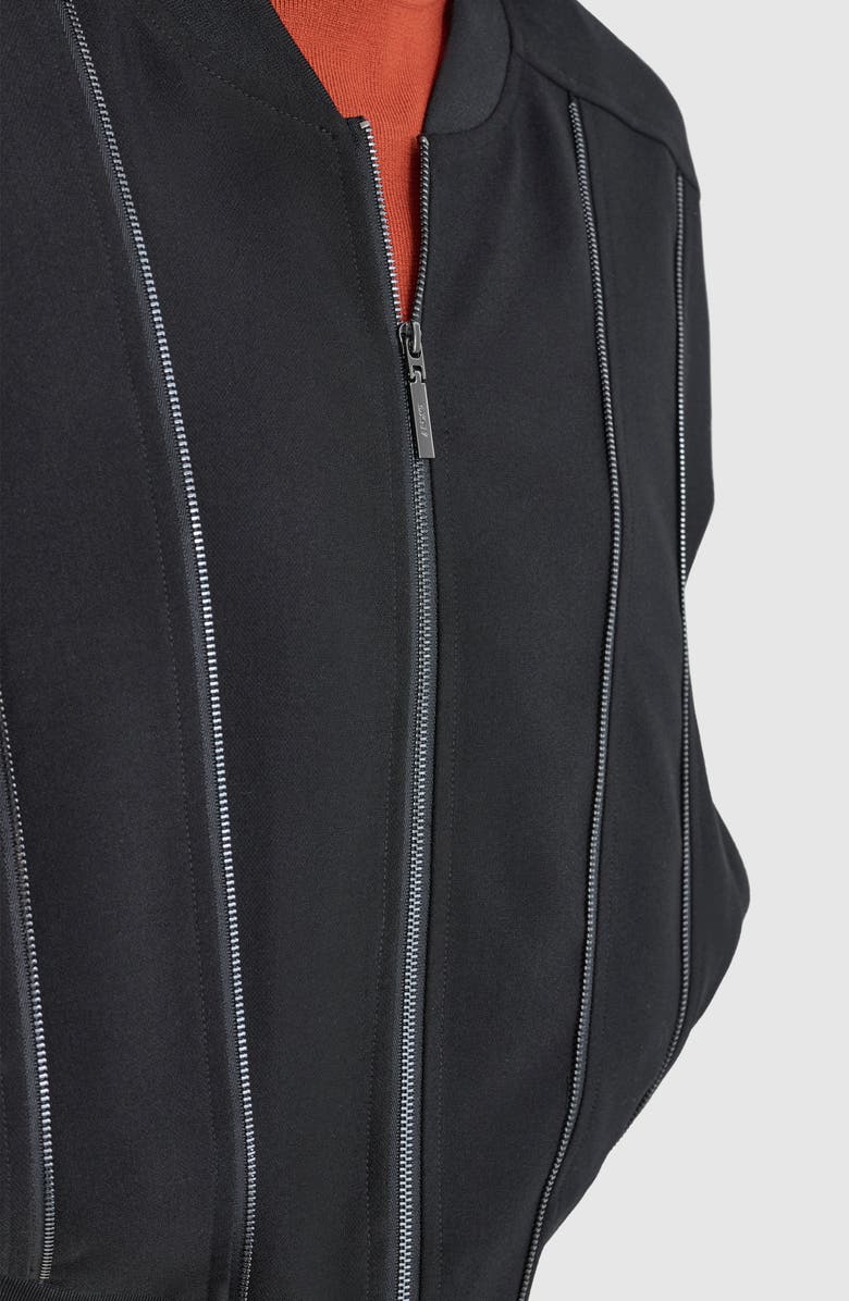 DKNY Zip Jacket, Alternate, color, Black