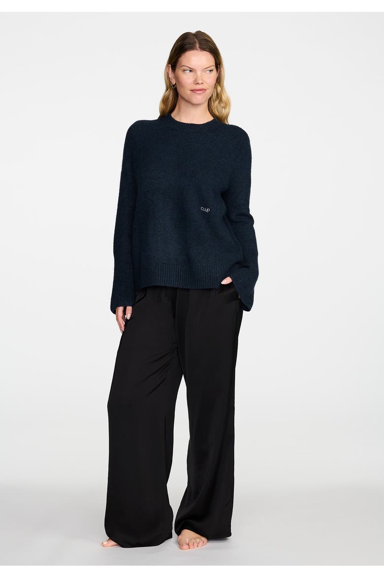 The Satin Pants, Alternate, color, BLACK