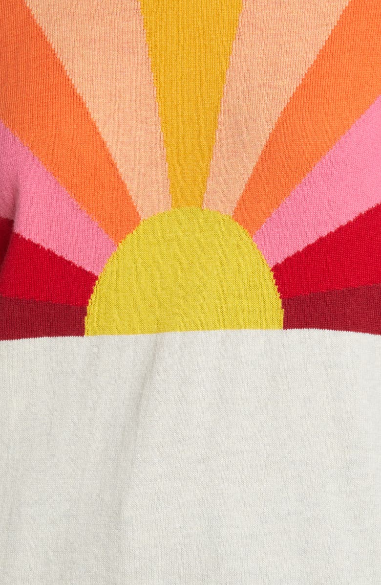 Marine Layer Icon Intarsia Sunset Cotton Sweater, Alternate, color, 