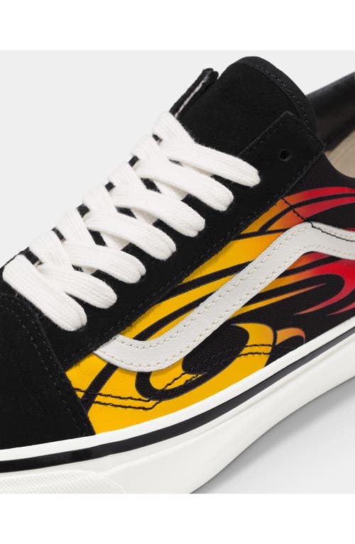 Vans Premium Old Skool Y2k Flame Sneakers In Y2k Flame Black/white