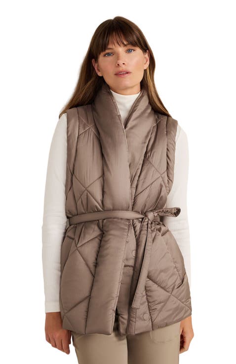 Shiny Quilted Puffer Vest