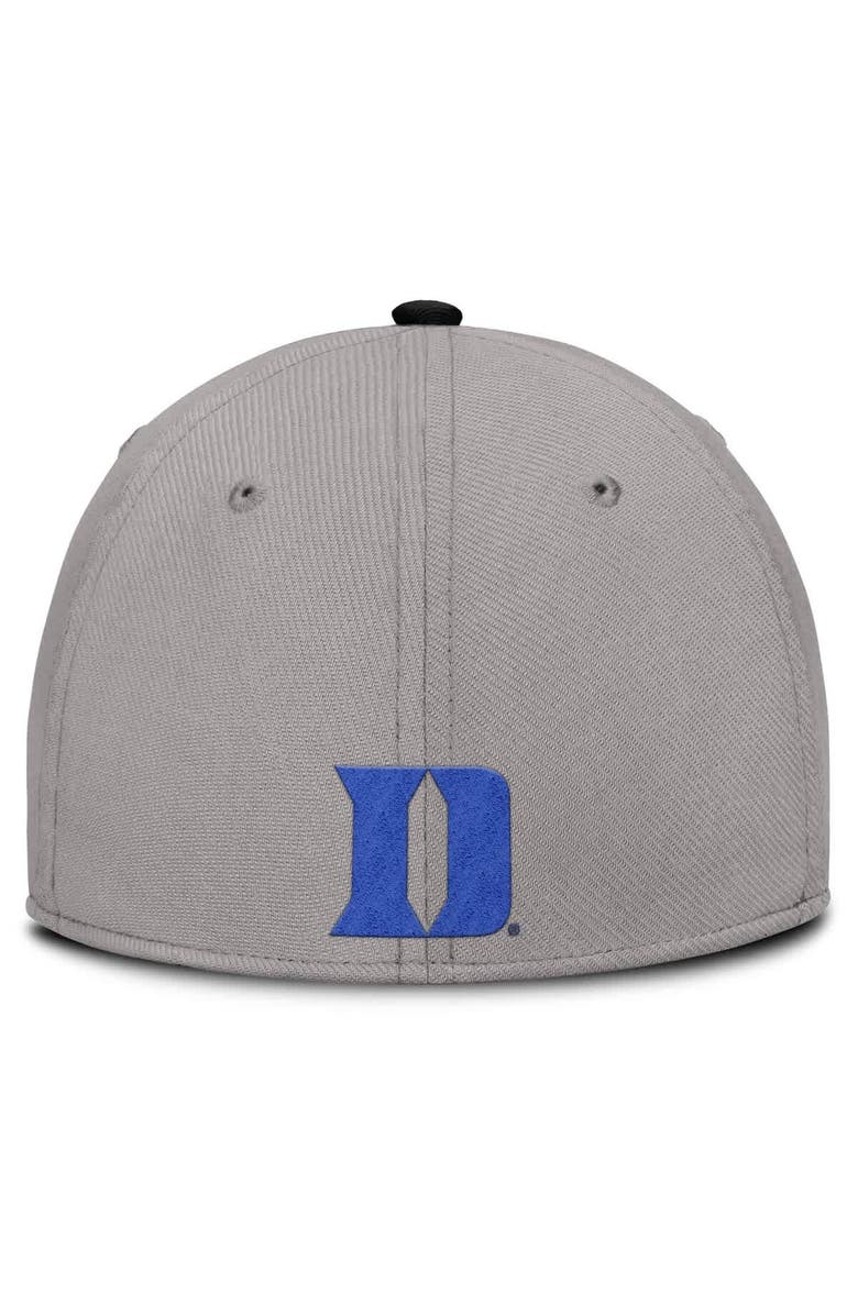 Nike Men's Nike Gray Duke Blue Devils Rise Prep Performance Flex Hat, Alternate, color, Gray