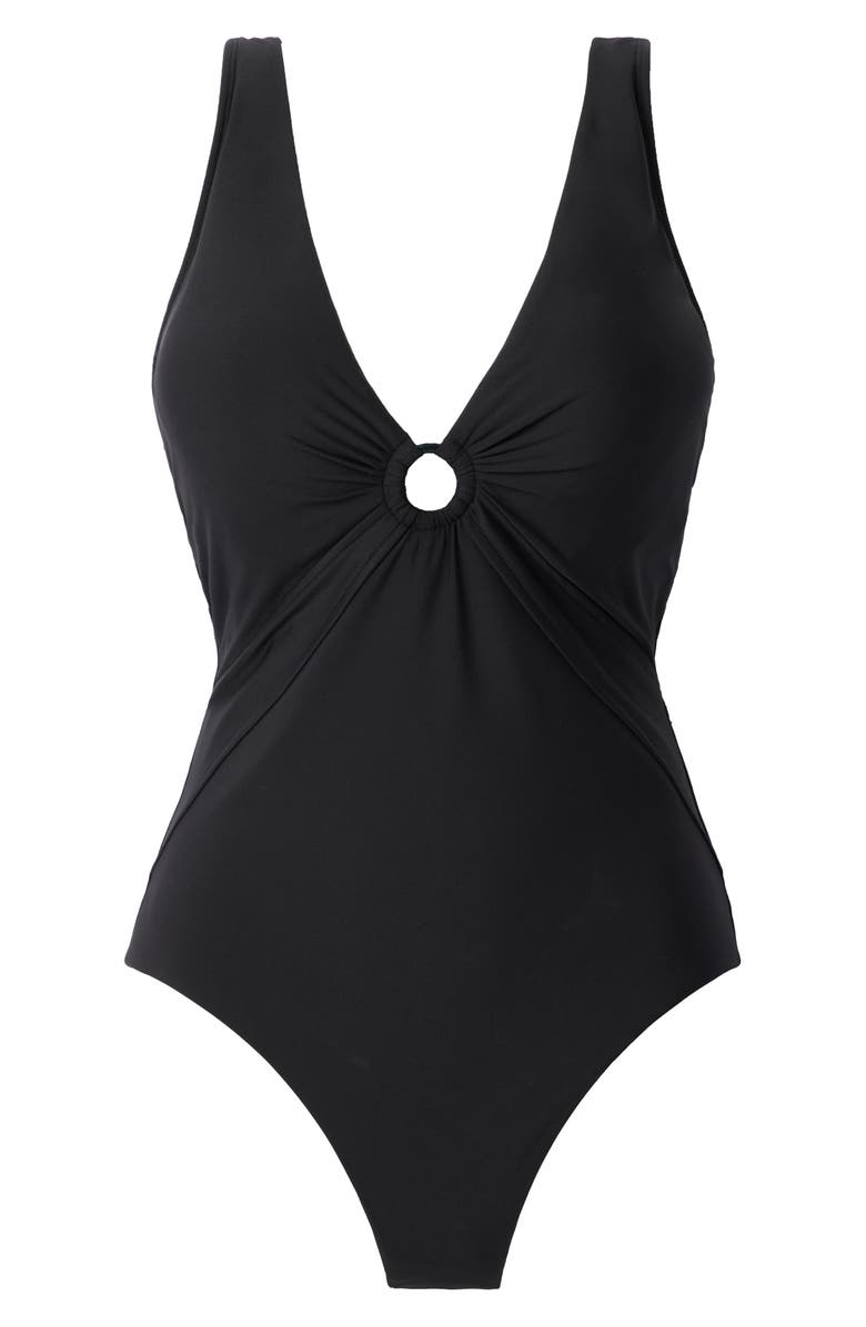 Magicsuit<sup>®</sup> Blakely Ring Detail One-Piece Swimsuit, Alternate, color, Black