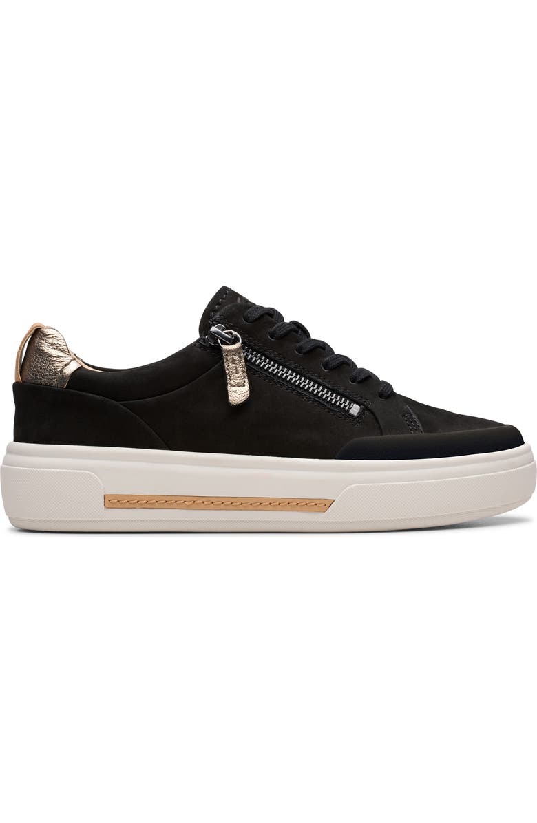 Clarks<sup>®</sup> Hollyhock Zip Platform Sneaker, Alternate, color,
