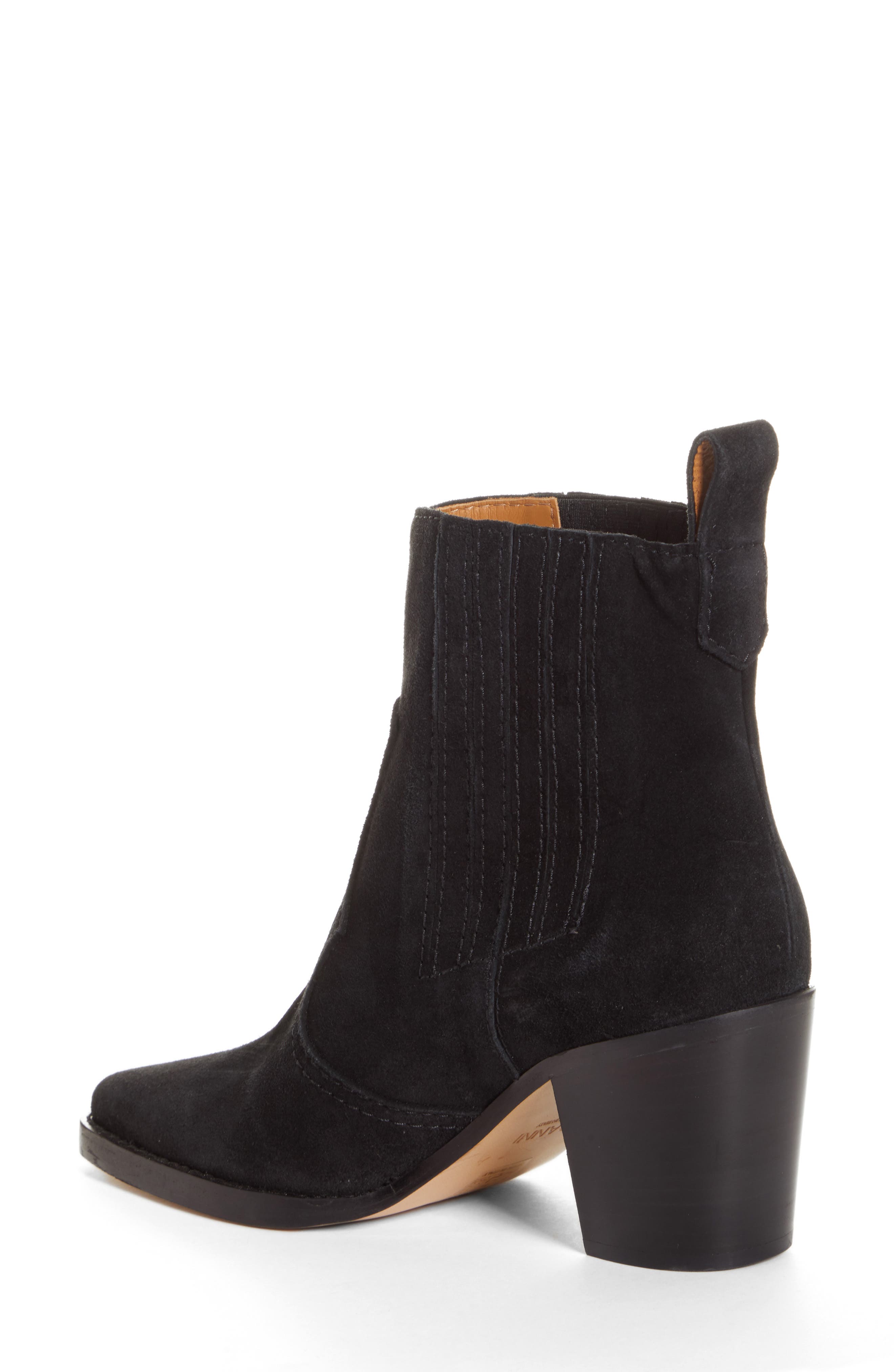 Ganni Short Western Boot, Alternate, color, 