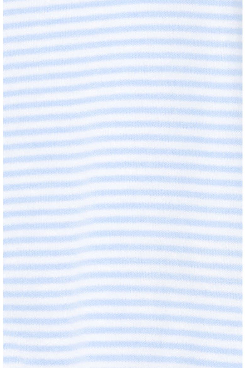 Stripe Pima Cotton Footie, Alternate, color, LIGHT BLUE
