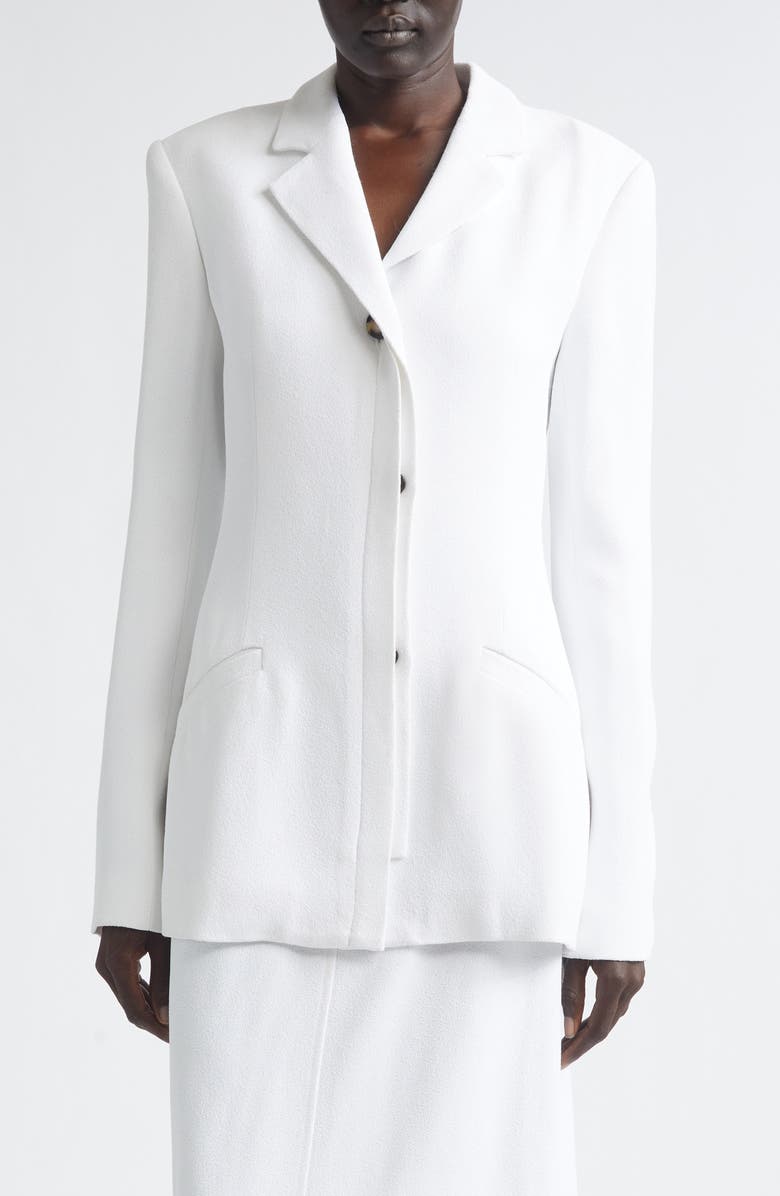 Proenza Schouler Vioni Heavy Sable Blazer, Main, color, White