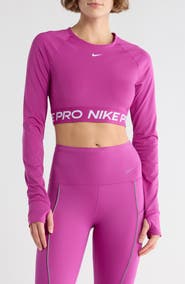 Nike Pro 365 Dri-FIT Long Sleeve Crop Top