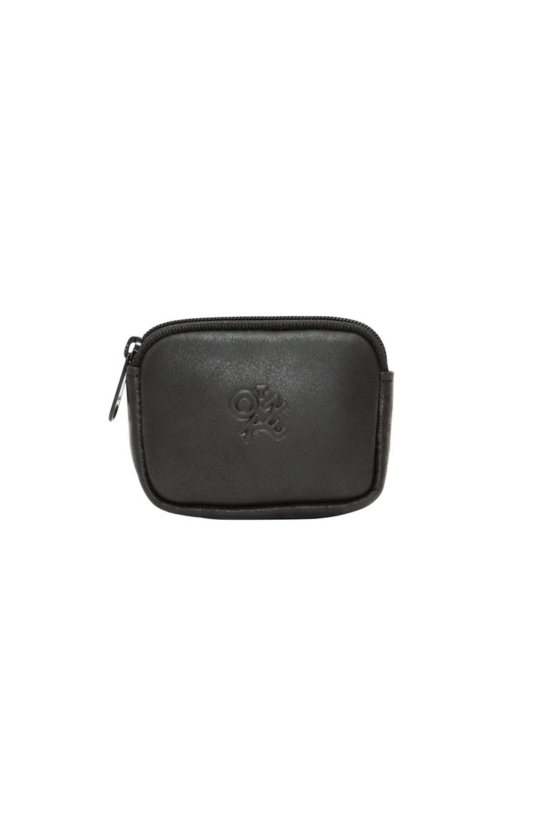 Token Leather Coin Purse, Alternate, color, Black