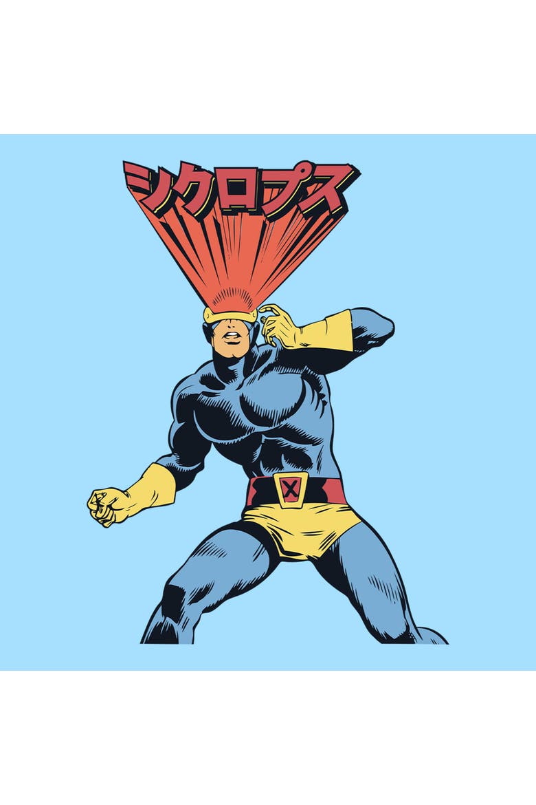 Men's Cyclops Laser Beam Short Sleeve T-Shirt, Alternate, color, Light Blue