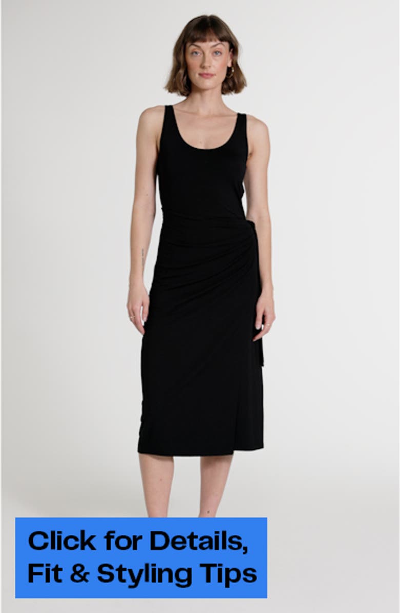 Scoop Neck Wrap Tank Dress, sales video thumbnail