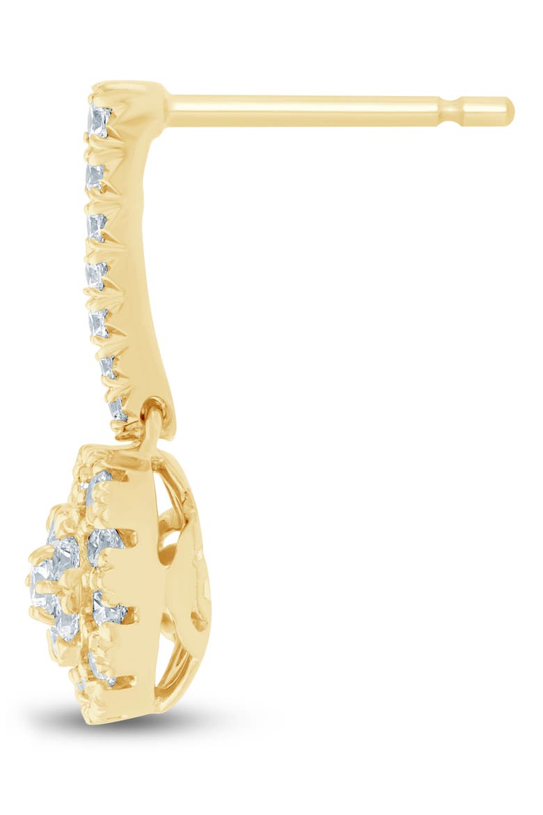 Diamond Dangle Earrings - 0.5ct., Alternate, color, YELLOW GOLD