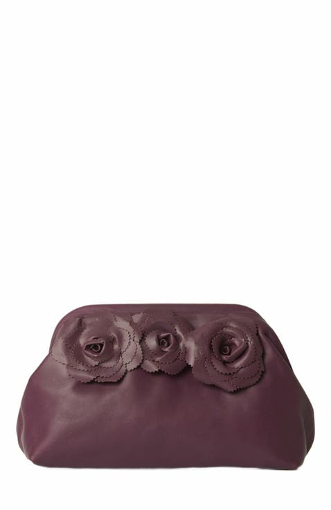 【BTB Los Angeles】Amalia Pleated ストロー クラッチ Women's BTB Los Angeles Clutches & Pouches | Nordstrom