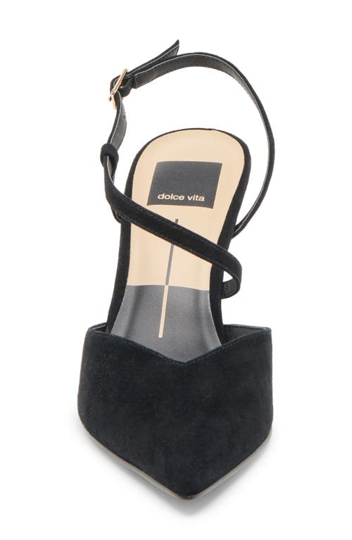 Dolce Vita Kamra Pointy Toe Slingback Pump In Black