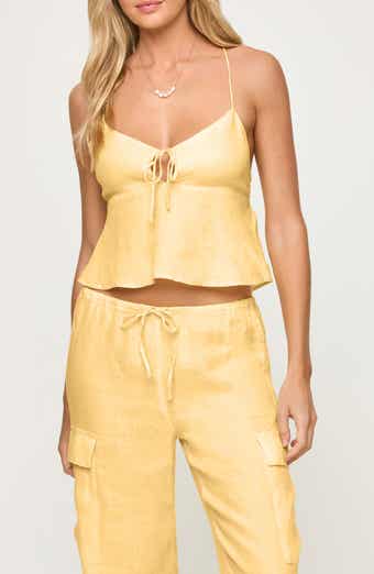 LSPACE Syros Linen Cover-Up Top