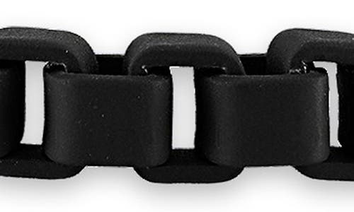 Esquire Enamel Box Link Bracelet In Silver