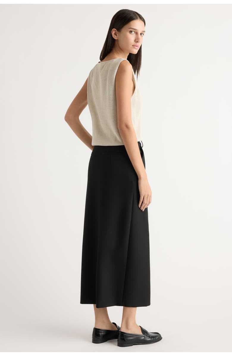 Modern Citizen Spencer Suiting Wrap Maxi Skirt, Alternate, color, Black