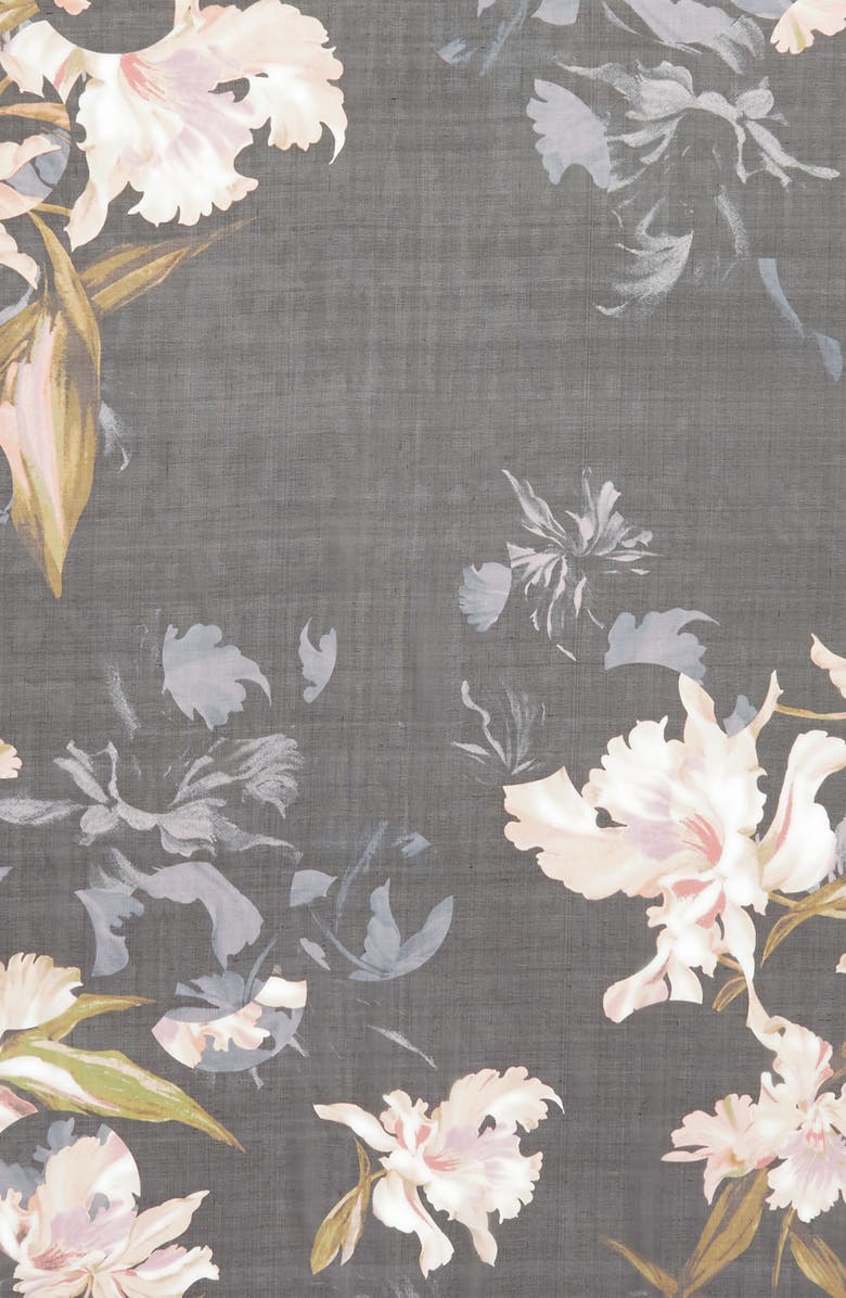 Nordstrom Silk Chiffon Oblong Scarf, Alternate, color,