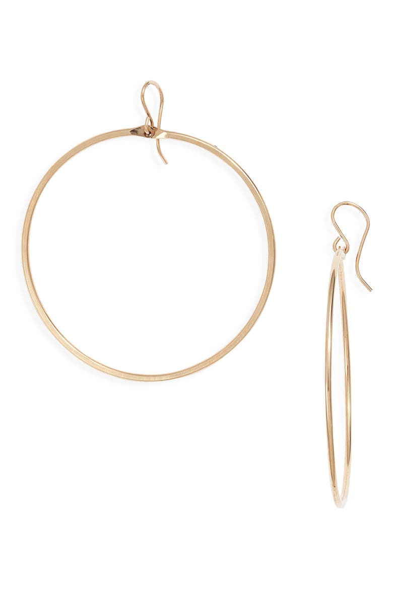 Signature Large Hoop Earrings, Main, color, GOLD FILL