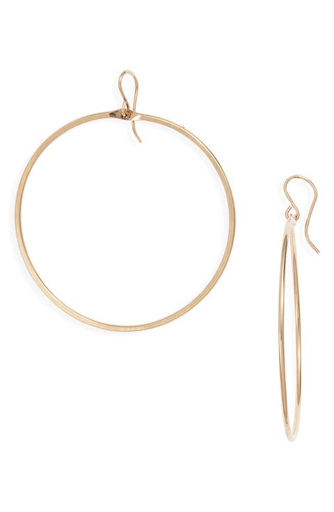 Signature Large Hoop Earrings