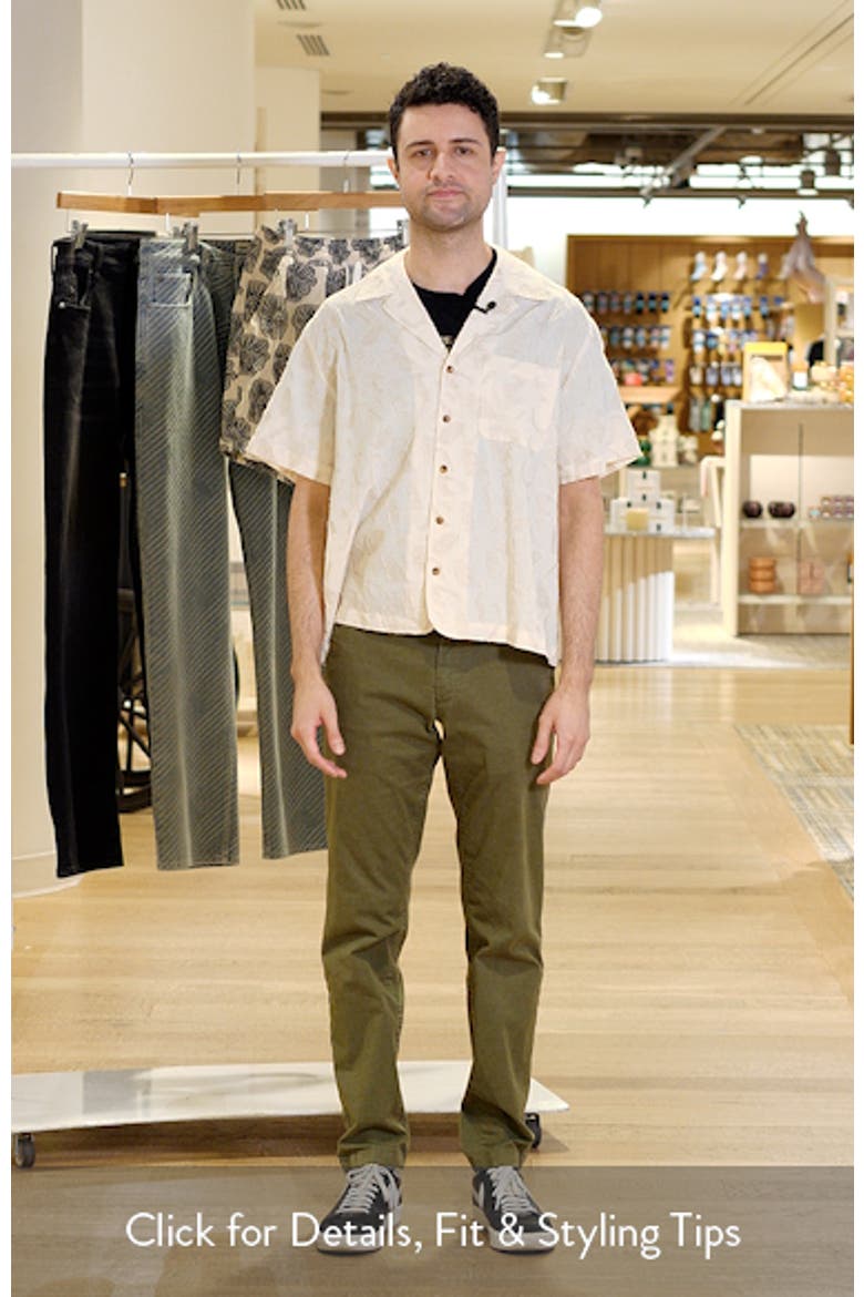Fin Tonal Pattern Camp Shirt video
