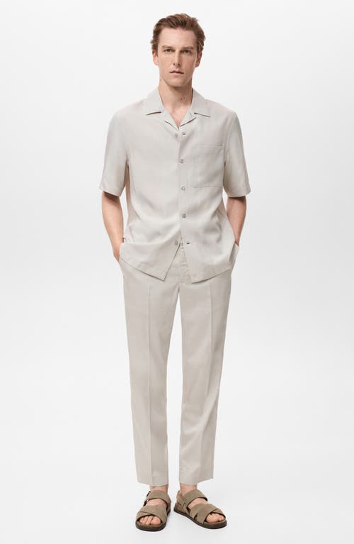 Mango Men's Regular-fit Lyocell Shirt In Neutral