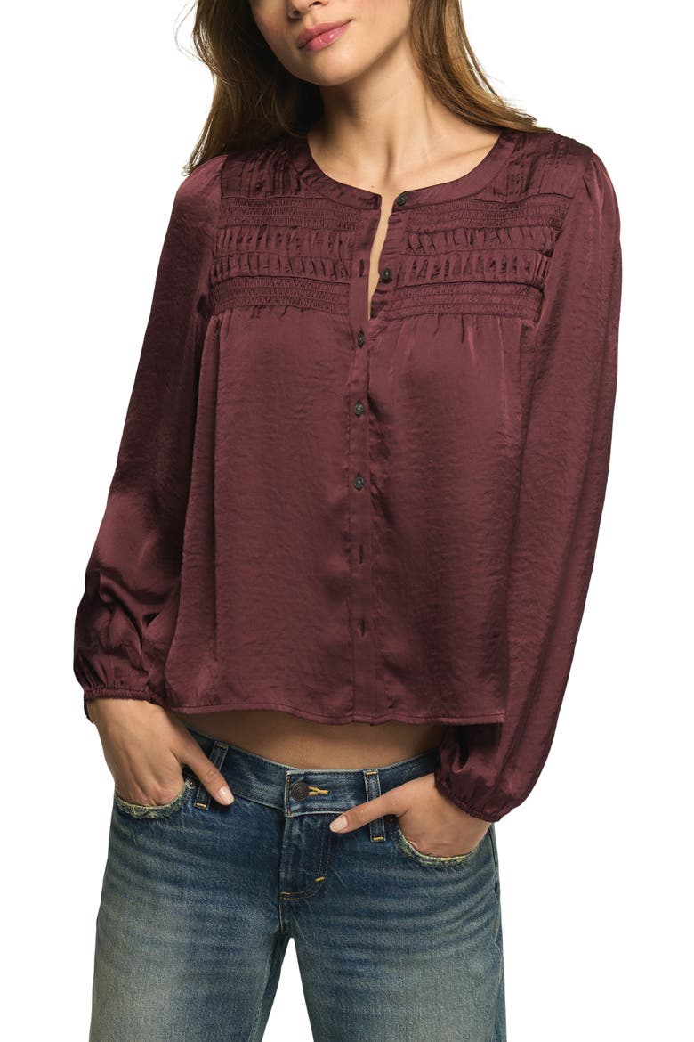 Satin Top, Main, color, VINEYARD WINE
