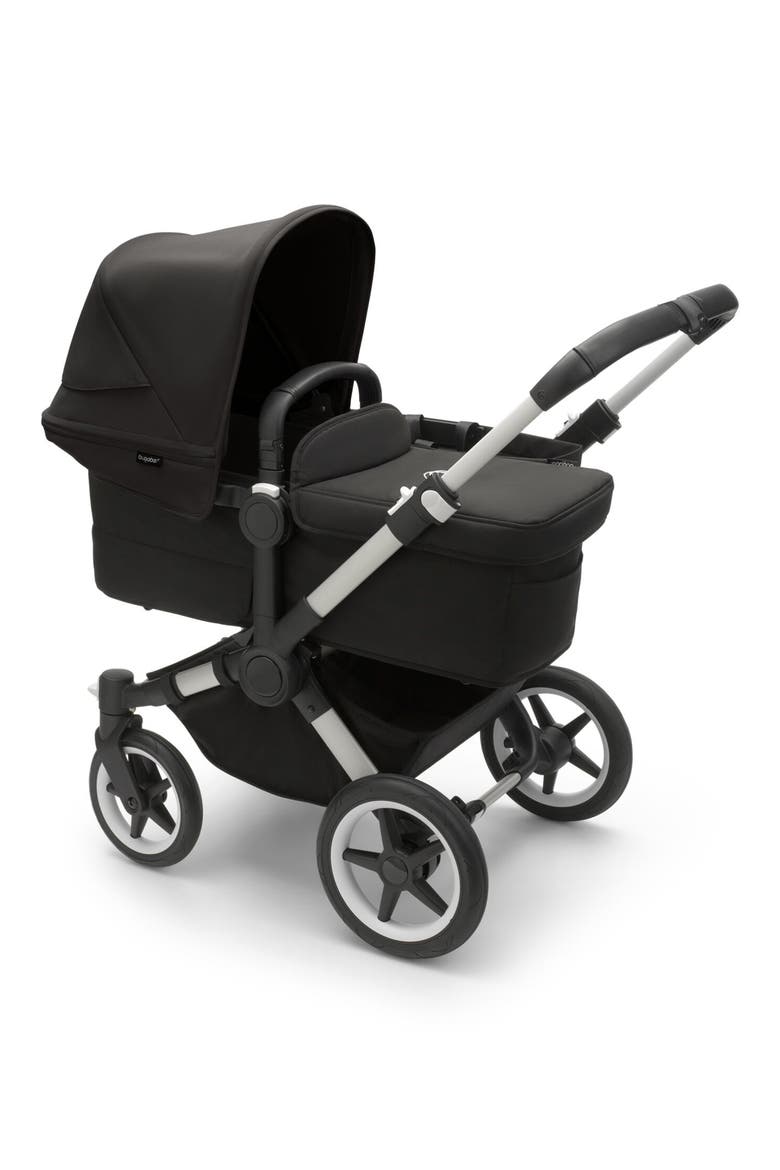 Donkey 5 Mono Stroller with Bassinet & Turtle Air by Nuna Car Seat, Alternate, color, ALUMINUM/BLACK/BLACK