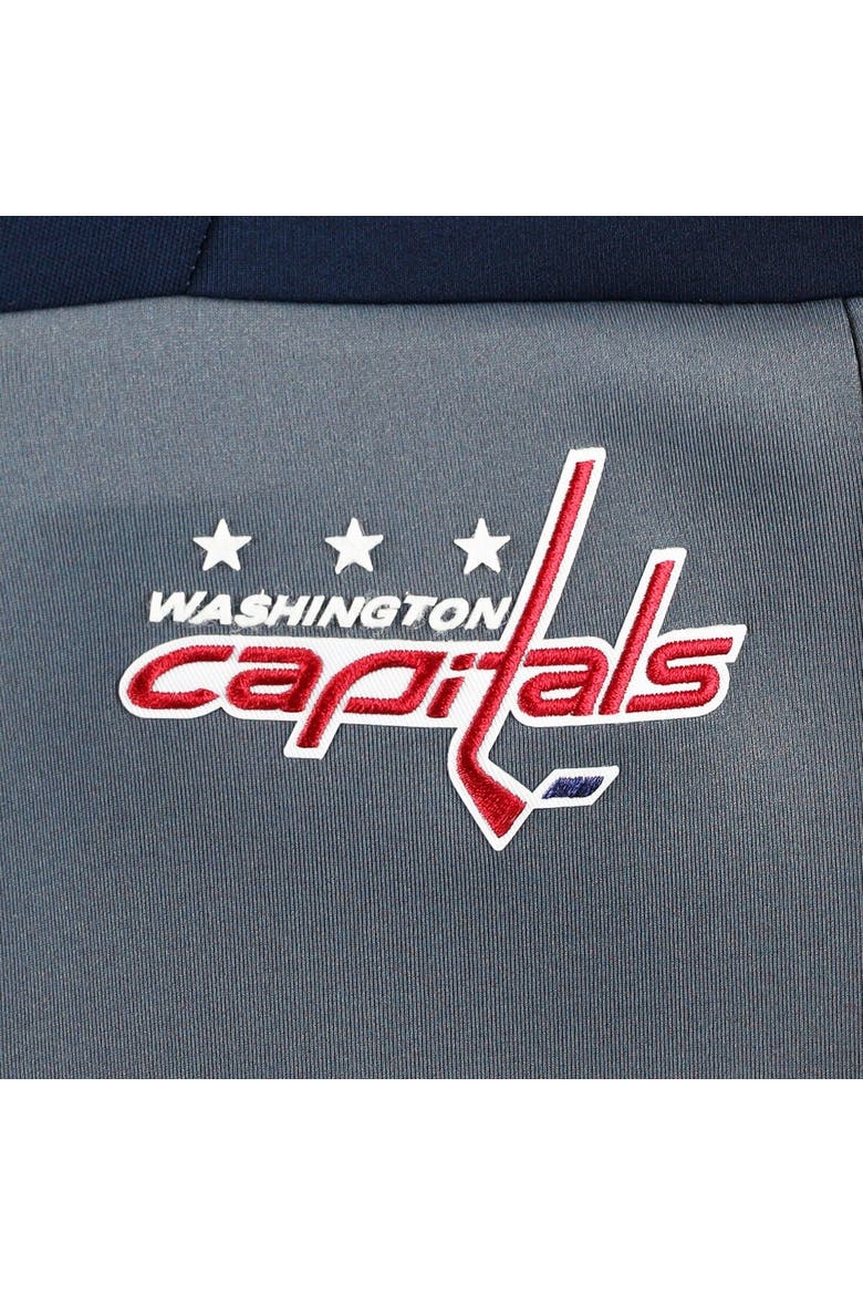 Women's Antigua Navy/Gray Washington Capitals Protect Full-Zip Jacket, Alternate, color, Navy