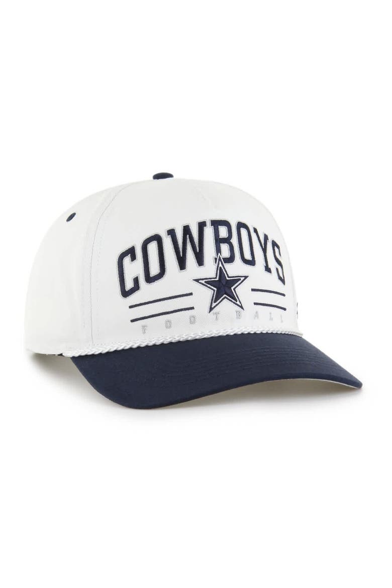 Men's '47  White Dallas Cowboys Roscoe Two-Toned Hitch Adjustable Hat, Alternate, color, White
