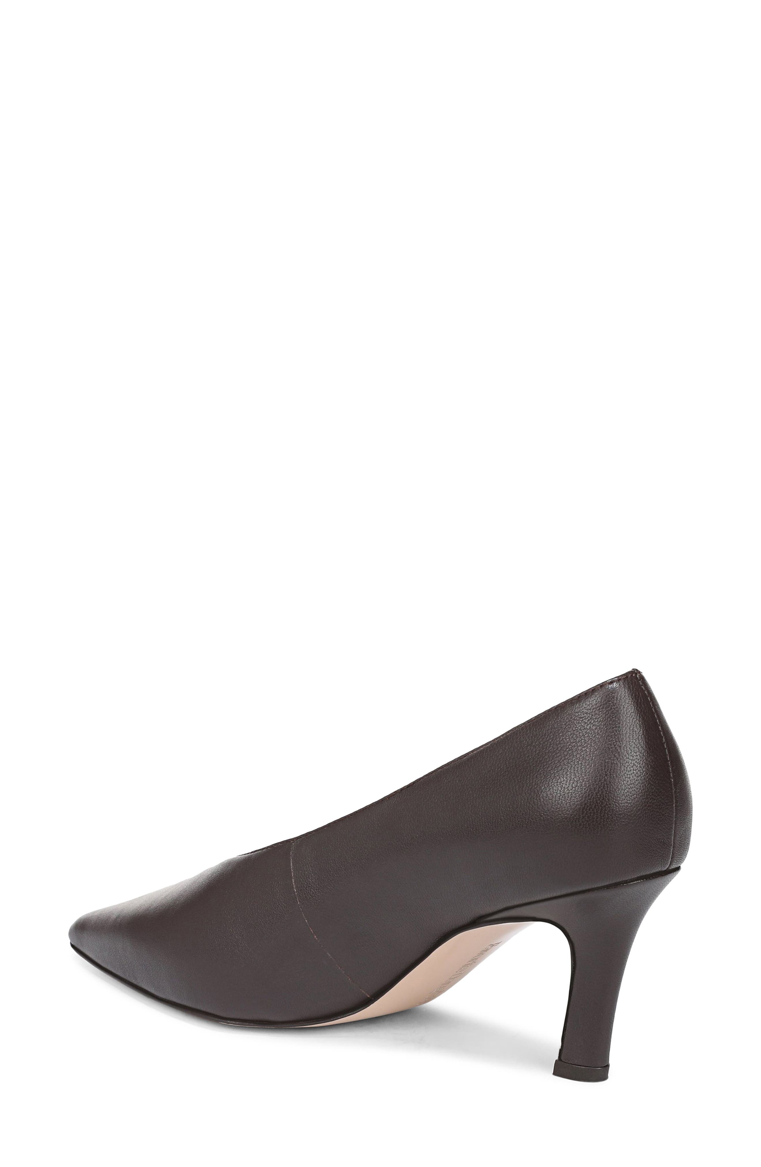 Kenna Pointed Toe Pump, Alternate, color, CHOCOLATE BROWN NAPPA LEATHER
