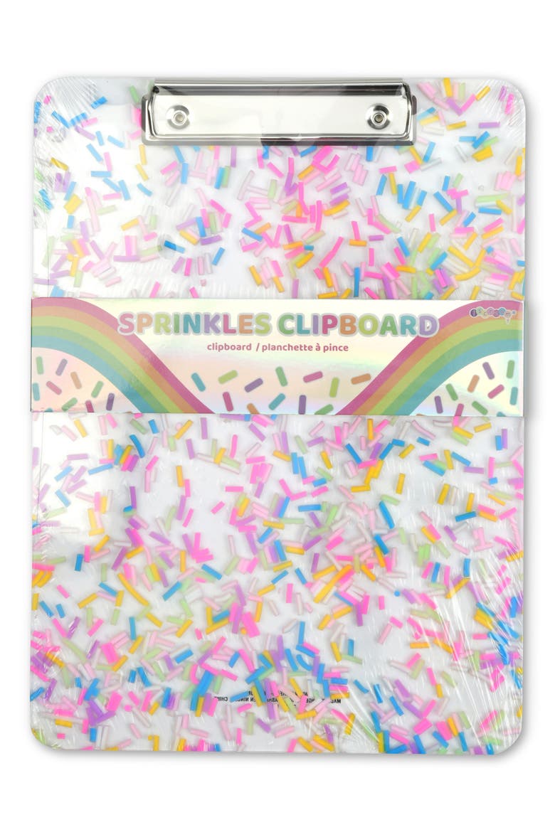 Sprinkles Clipboard, Alternate, color, WHITE MULTI