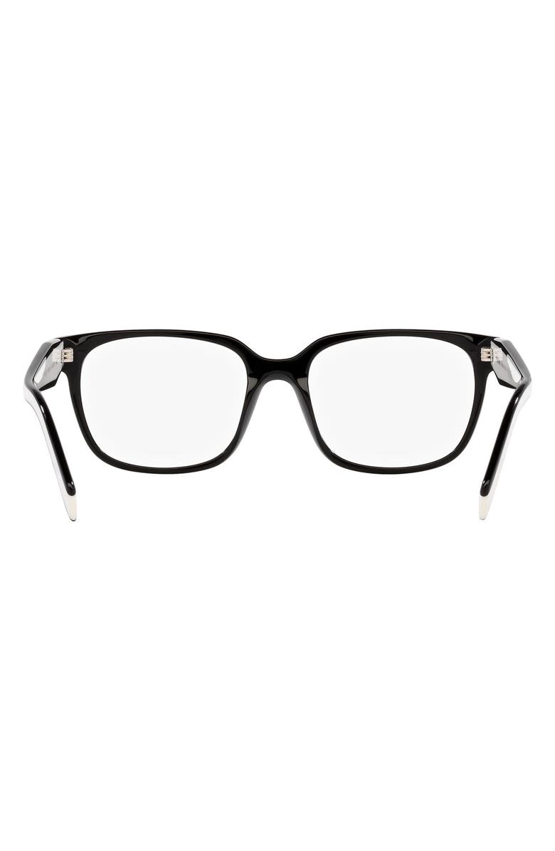 Prada 52mm Rectangular Optical Glasses, Alternate, color, 