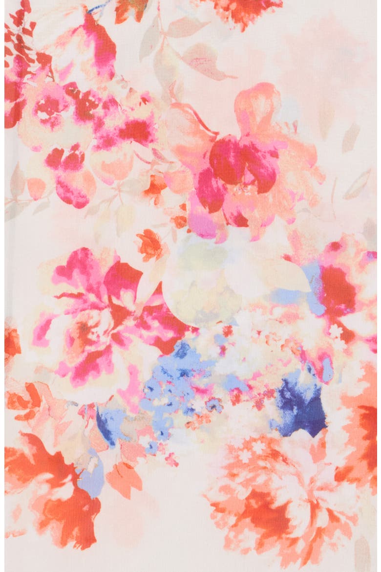 Boho Bloom Square Scarf, Alternate, color, IVORY MULTI