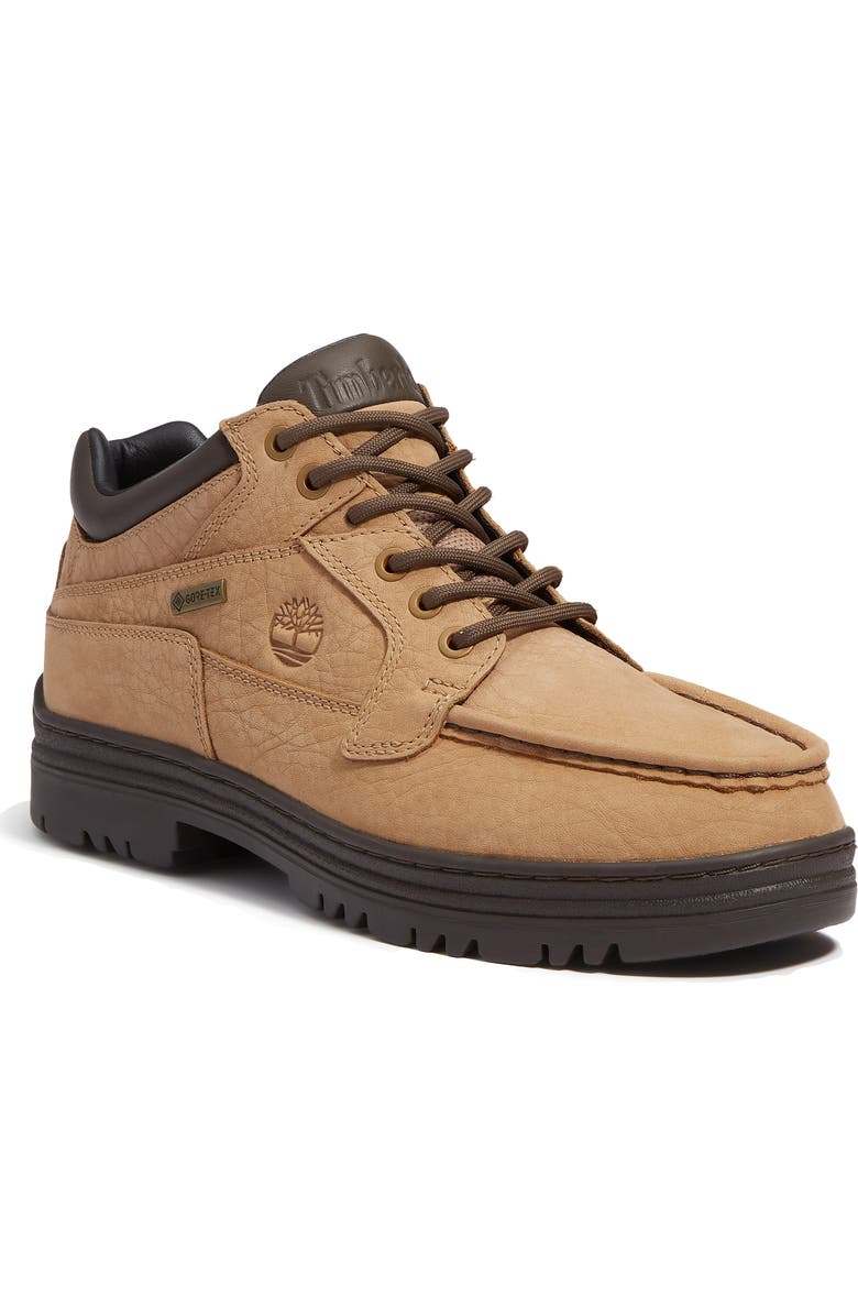 Timberland Mid Lace-Up Moc Toe GORE-TEX<sup>®</sup> Shoe, Main, color, Medium Beige Nubuck/ Dark Brow