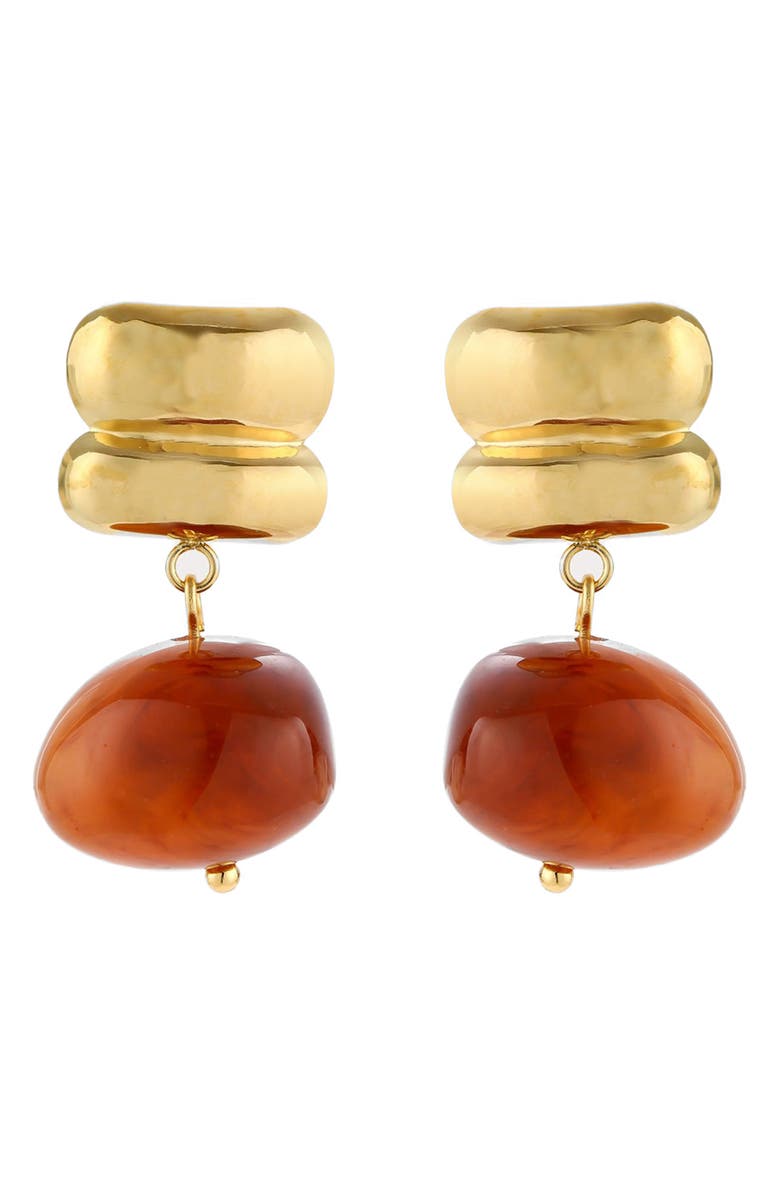 Petit Moments Autumn Drop Earrings, Main, color, Brown/ Gold
