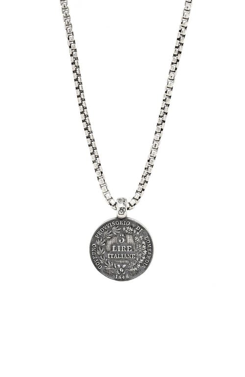 Degs & Sal Ancient Coin Pendant Necklace in Silver  product