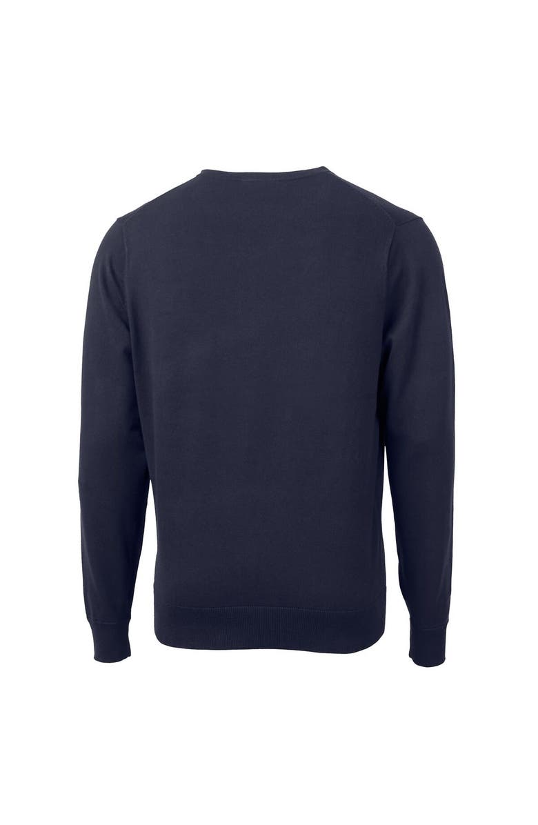 Cutter & Buck Men's Cutter & Buck Navy Denver Broncos Big & Tall Lakemont V-Neck Sweater, Alternate, color, 