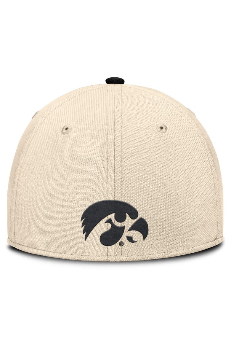 Men's Nike Natural Iowa Hawkeyes 2026 Primetime Swooshflex Hat, Alternate, color, Natural