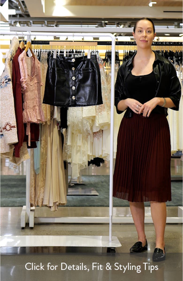 The Mimi Faux Leather Miniskirt, sales video thumbnail