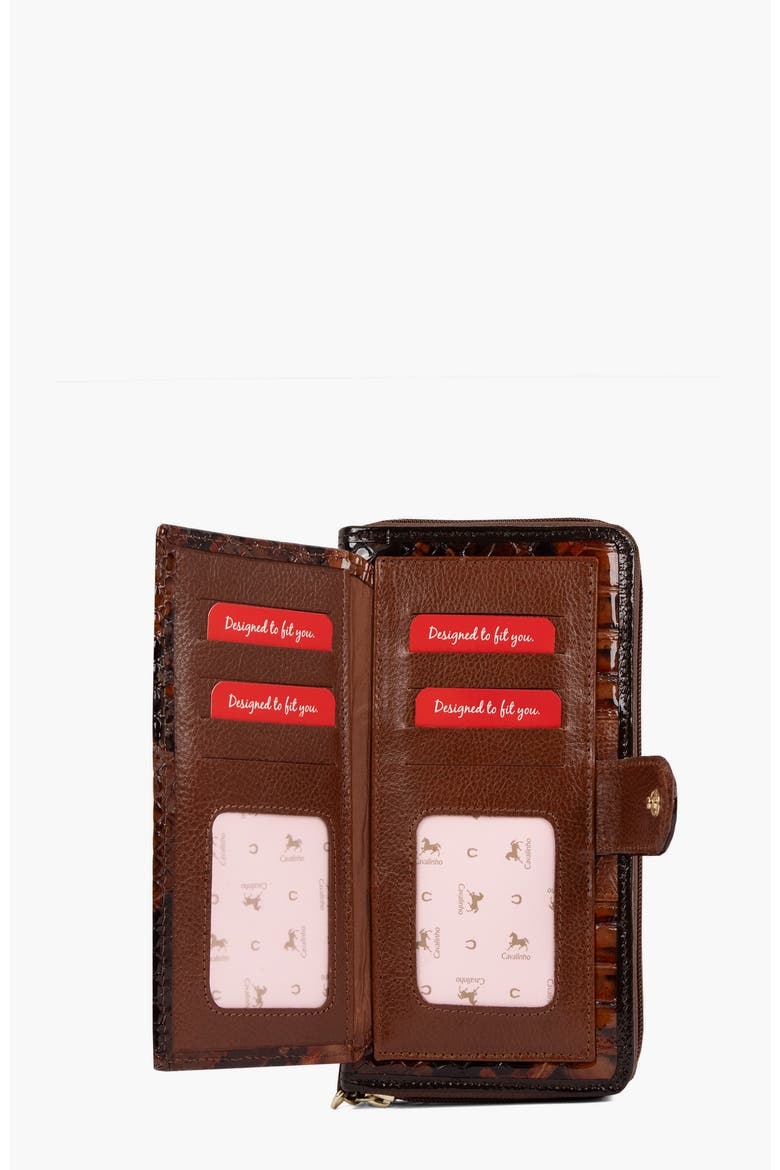 Honor Leather Wristlet Wallet 213, Alternate, color, Camel Brown