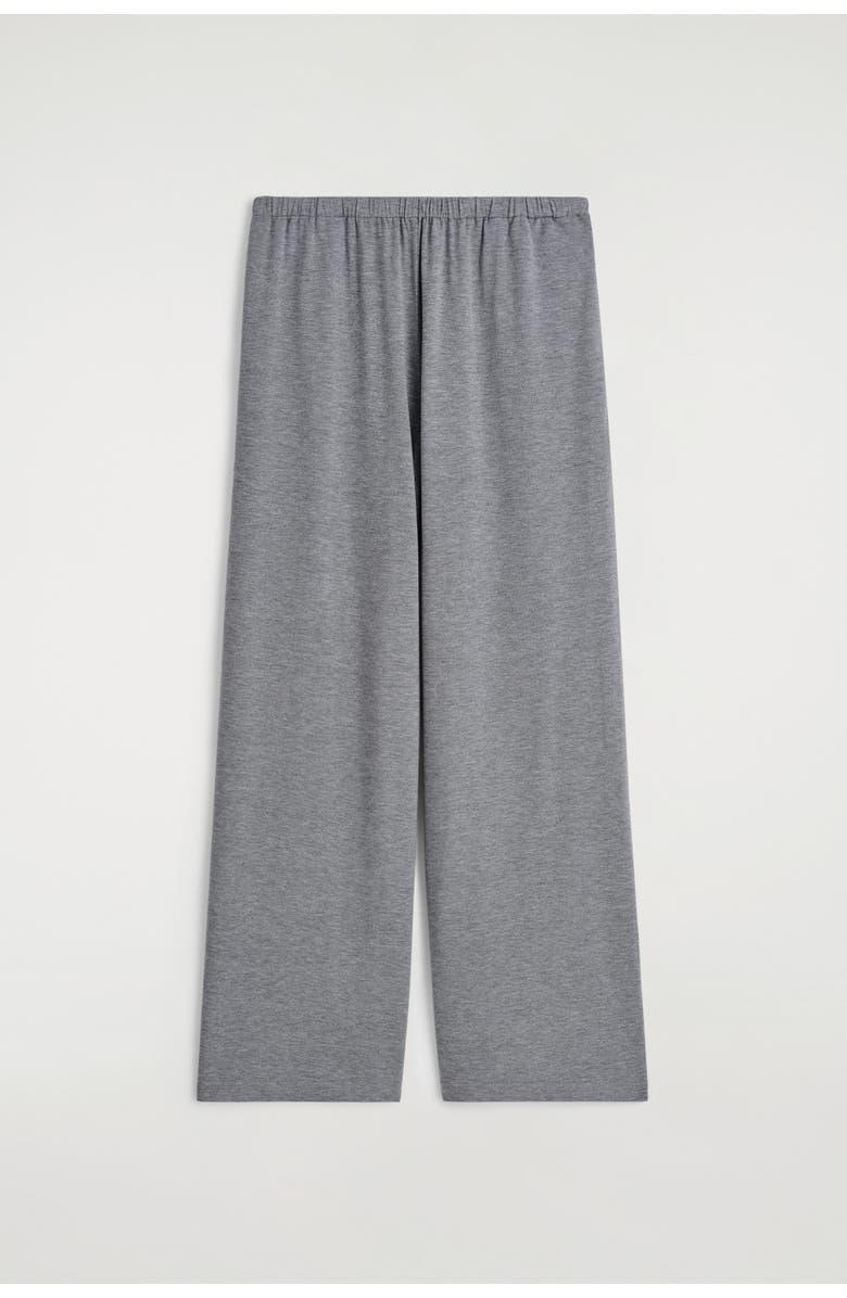 COS Fluid Jersey Wide-Leg Pants, Alternate, color, Gray