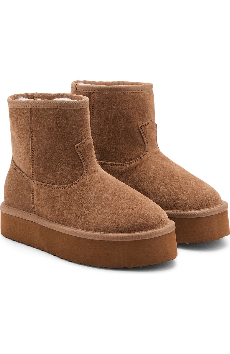 MANGO TEEN Suede Boots, Main, color, Sand