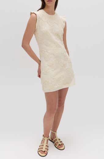 Floral Appliqué Minidress