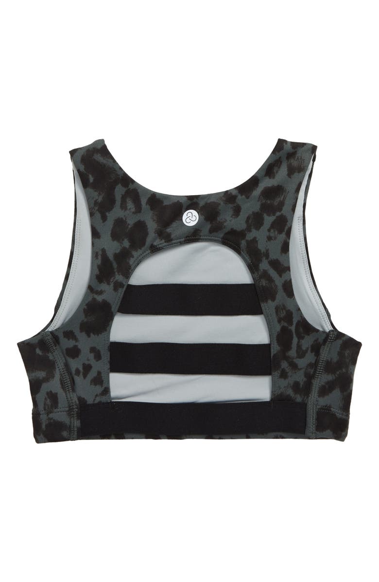 Zella Girl Radius Ladder Back Sports Bra, Alternate, color, 