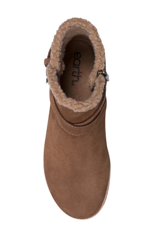 Earth ® Hutton Water Repellent Faux Fur Lined Bootie In Brown