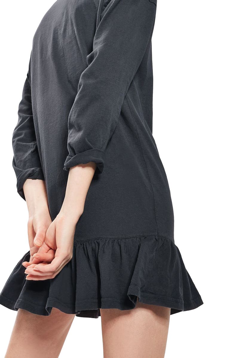 Topshop Ruffle Hem Tunic, Alternate, color, 