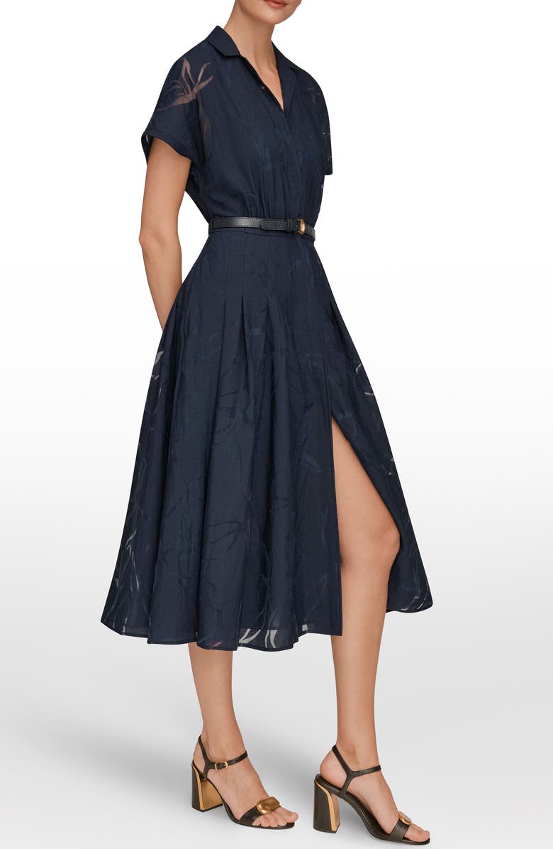 Donna Karan New York Burnout Midi Dress, Alternate, color,